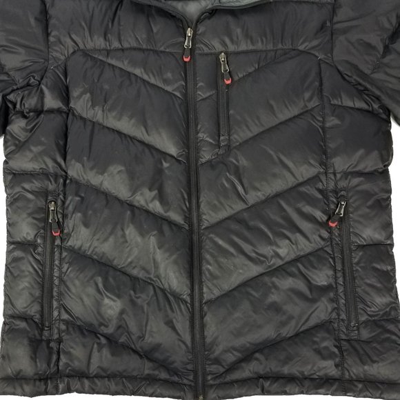 Calvin Klein Puffer Lightweight Duck Down Men's Large Black Jacket Coat - Picture 2 of 9